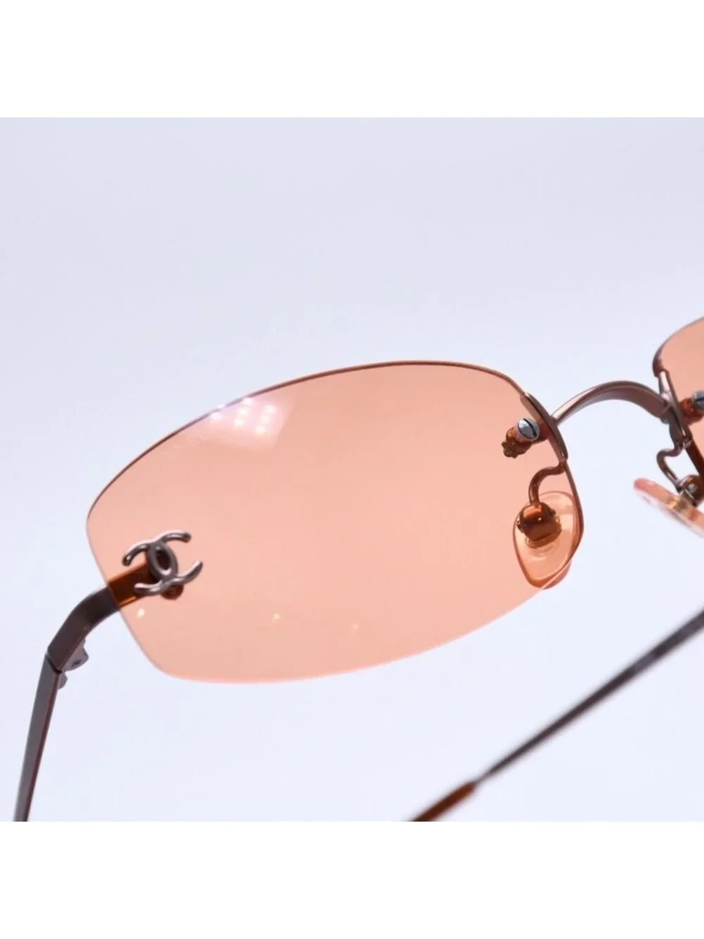 Chanel Rimless Sunglasses Eyewear 4002 CC Logo